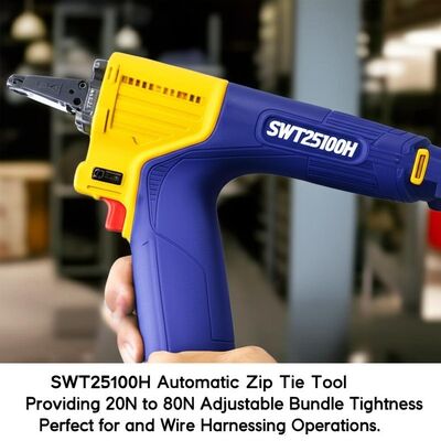acheter SWT25100H Outil automatique pour colliers de serrage offrant une tension de faisceau réglable de 20N à 80N, parfait pour les opérations de faisceaux de câbles et de câblage. online manufacture