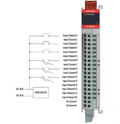 Module d'entrée à C.A. Digital de 5069-IA16 Allen Bradley avec 79-264V C.A. 16-Point