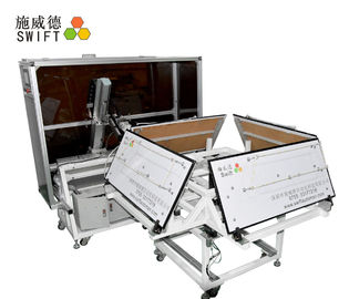 Machine automatique de lien de fermeture éclair de 4 haches, câble empaquetant la machine pour la chaîne de montage
