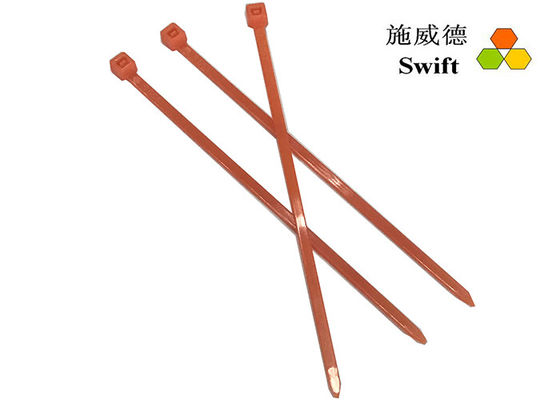 Individu orange fermant à clef les serres-câble UL94V2 en vrac en nylon de 100mm